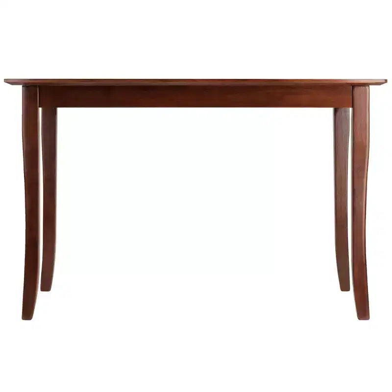Tavolo da pranzo rettangolare marrone, 4 posti, legno massello