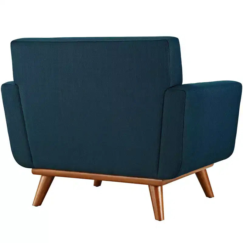 Set poltrona imbottita e pouf Azure – 2 pezzi, 1 posto