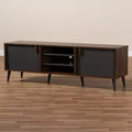 Mobile TV Noce Marrone/Grigio Scuro, Stile Moderno, Adatto per TV fino a 55"