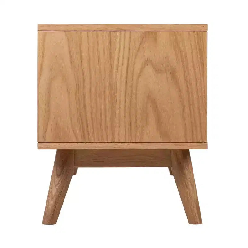 Mobile Porta TV Abacus per TV fino a 67" Rovere/Bianco - Universal Expert: Madia con gestione cavi