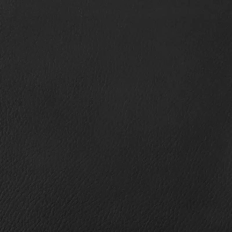 Pouf quadrato in vinile nero – Seduta singola