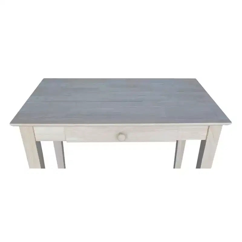 Scrivania in legno massello non rifinito, per una persona, 91 cm L x 51 cm P x 76 cm H