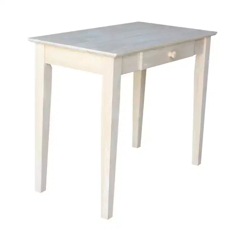 Scrivania in legno massello non rifinito, per una persona, 91 cm L x 51 cm P x 76 cm H