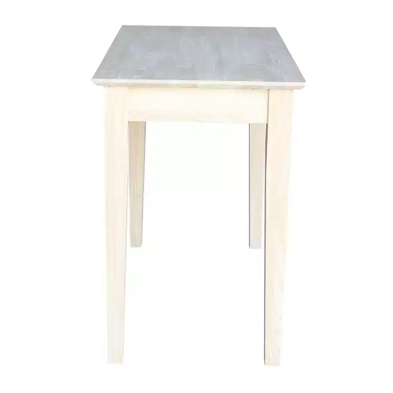 Scrivania in legno massello non rifinito, per una persona, 91 cm L x 51 cm P x 76 cm H