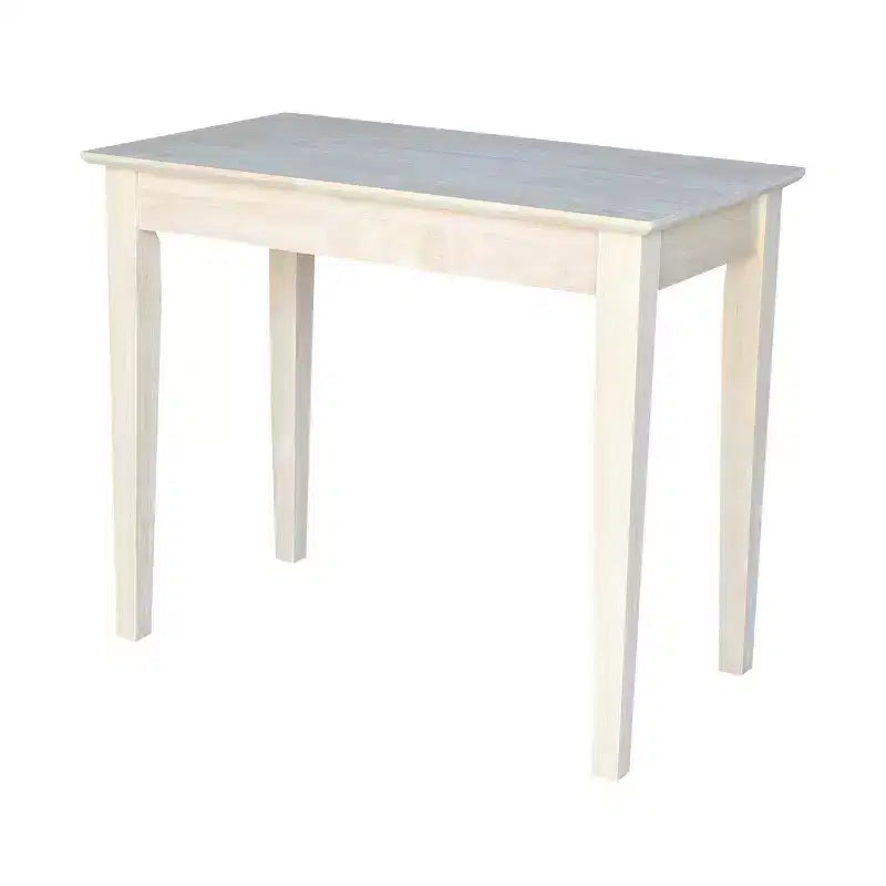 Scrivania in legno massello non rifinito, per una persona, 91 cm L x 51 cm P x 76 cm H
