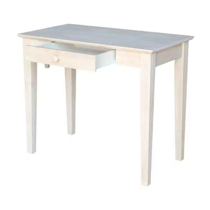 Scrivania in legno massello non rifinito, per una persona, 91 cm L x 51 cm P x 76 cm H
