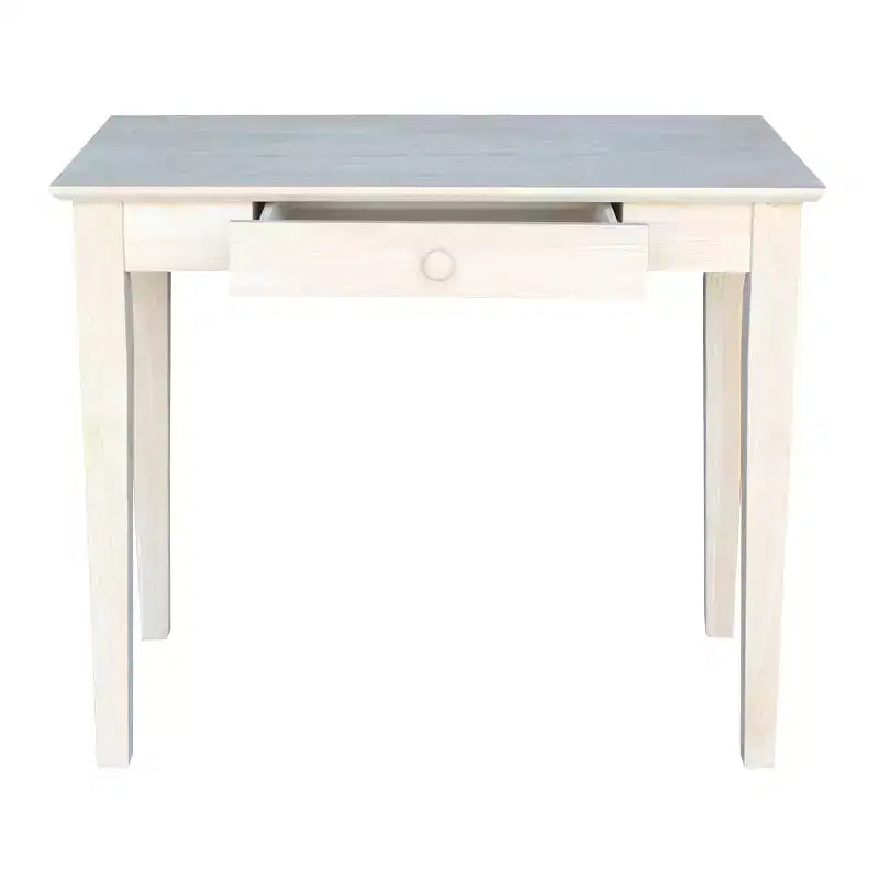 Scrivania in legno massello non rifinito, per una persona, 91 cm L x 51 cm P x 76 cm H