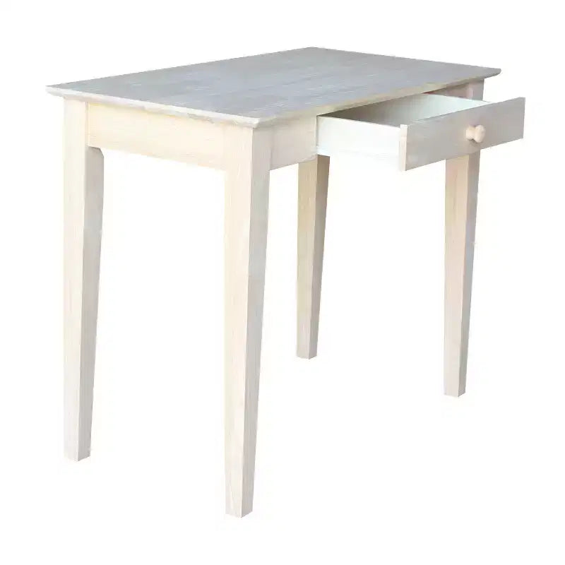 Scrivania in legno massello non rifinito, per una persona, 91 cm L x 51 cm P x 76 cm H
