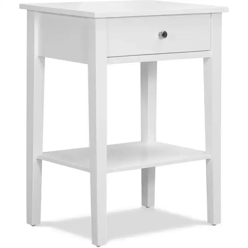 Tavolino in Legno Classico Bianco, 1 Pezzo