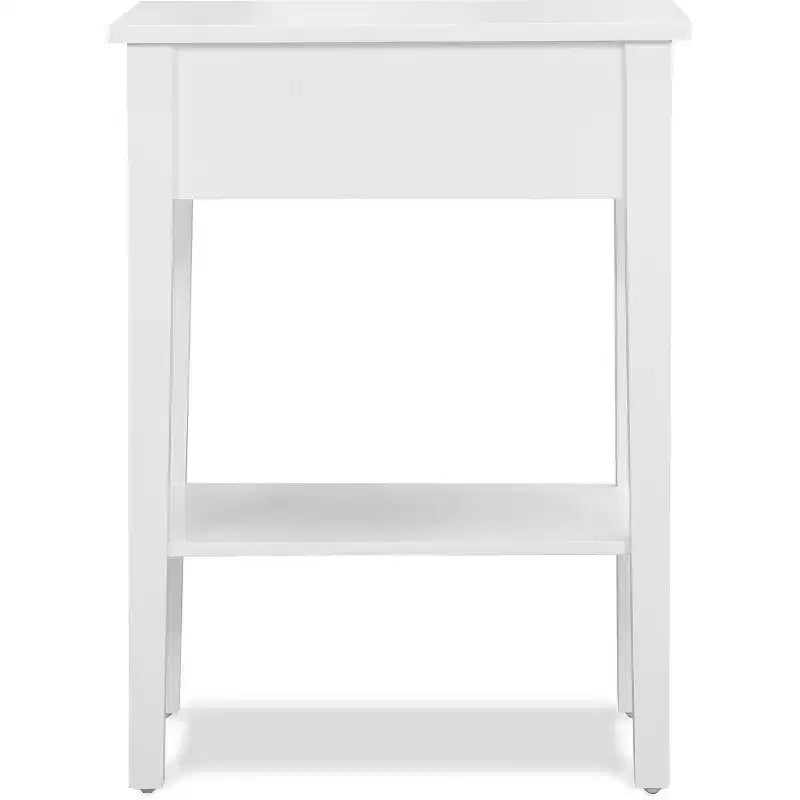 Tavolino in Legno Classico Bianco, 1 Pezzo