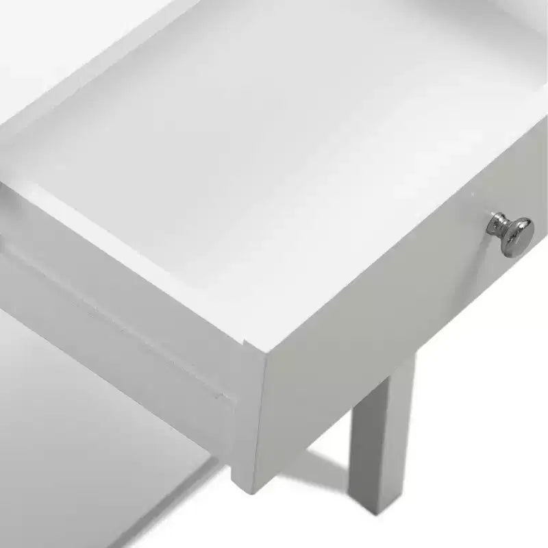 Tavolino in Legno Classico Bianco, 1 Pezzo