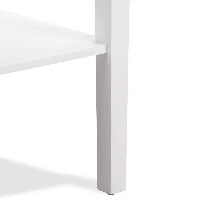 Tavolino in Legno Classico Bianco, 1 Pezzo