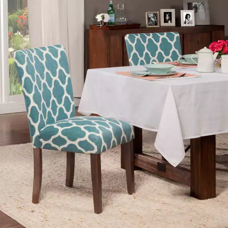 Sedia da pranzo Parsons imbottita, senza braccioli, set da 2 – Diversi colori