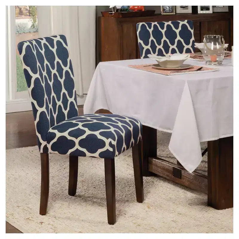 Sedia da pranzo Parsons imbottita, senza braccioli, set da 2 – Diversi colori