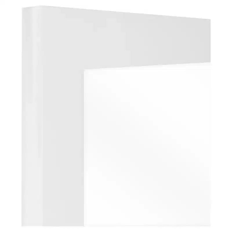 Specchio a figura intera da appendere alla porta, bianco/nero, rettangolare, 1 persona