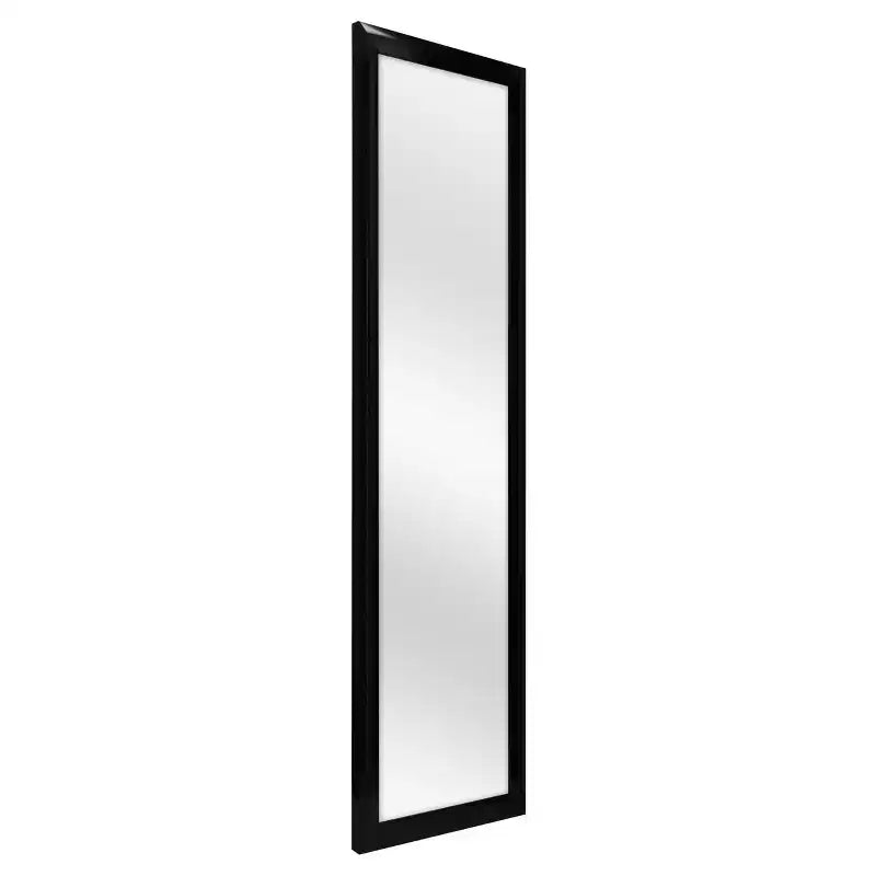 Specchio a figura intera da appendere alla porta, bianco/nero, rettangolare, 1 persona