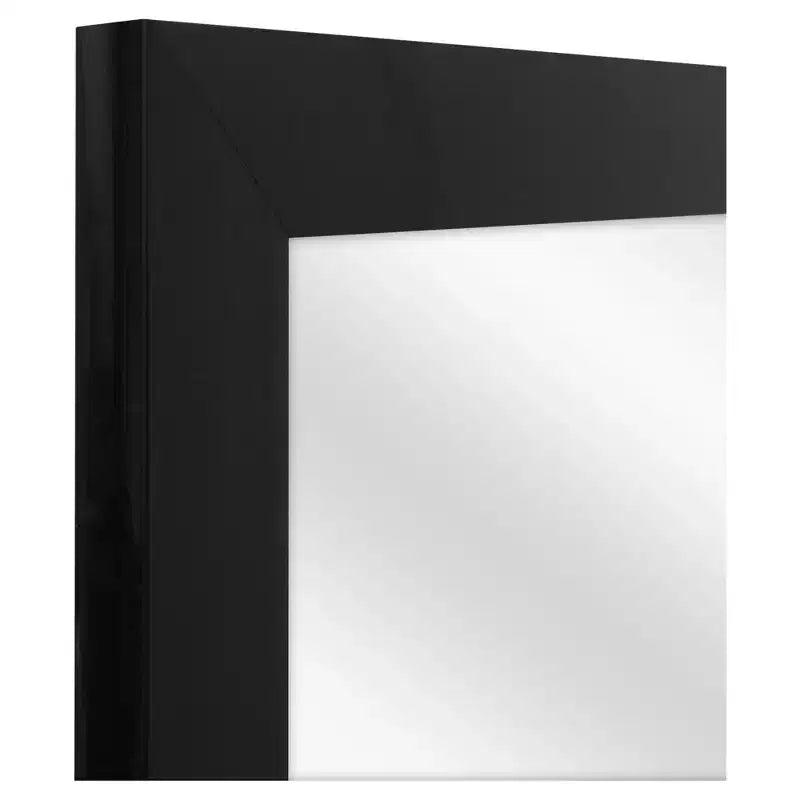 Specchio a figura intera da appendere alla porta, bianco/nero, rettangolare, 1 persona