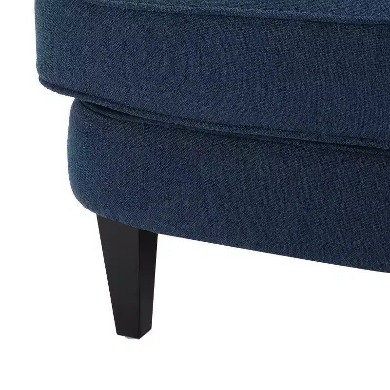 Poltrona Club capitonné – Celeste / Viola chiaro / Blu navy, Singola