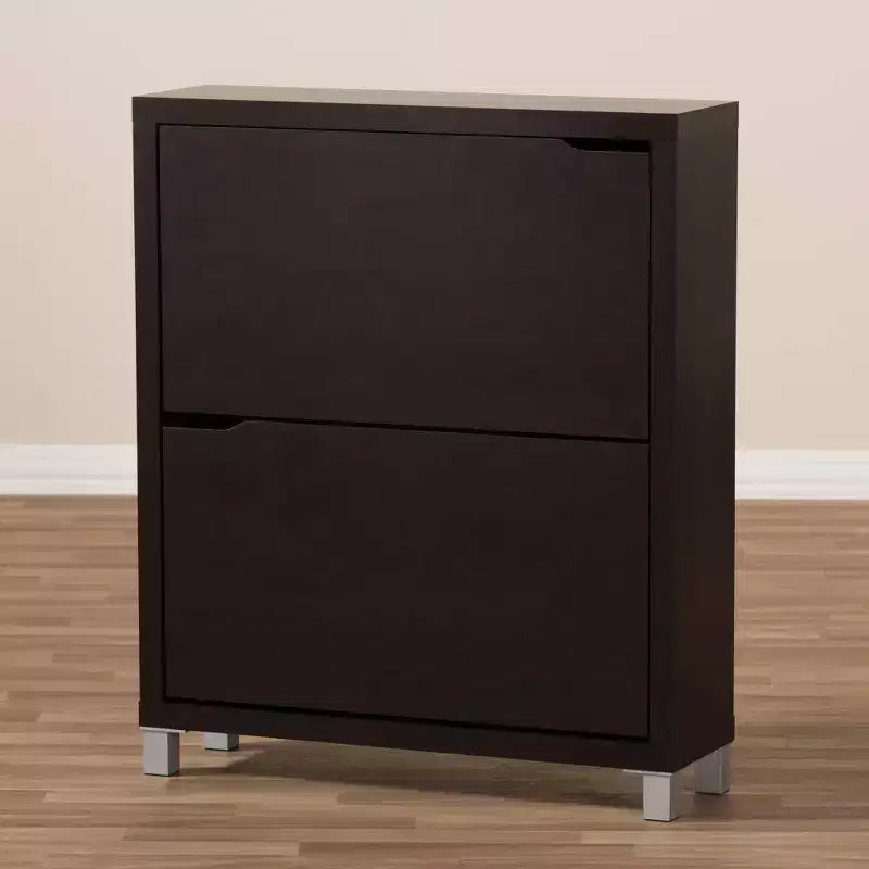 Scarpiera moderna a 2 cassetti Simms - Baxton Studio