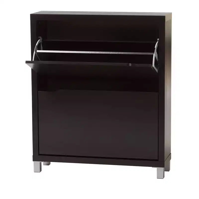 Scarpiera moderna a 2 cassetti Simms - Baxton Studio