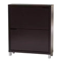 Simms 2 Drawer Modern Shoe Cabinet - Baxton Studio
