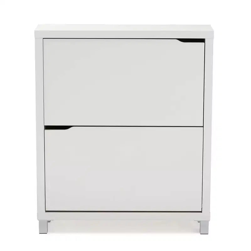 Scarpiera moderna a 2 cassetti Simms - Baxton Studio