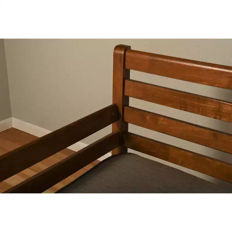 Telaio divano letto estraibile a doghe doppie, Barbados / Noce rustico, 2 posti letto