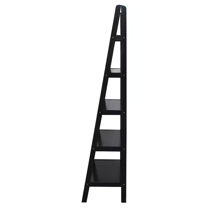 Libreria a scaletta a 5 ripiani da 72", espresso/marrone, 1 persona