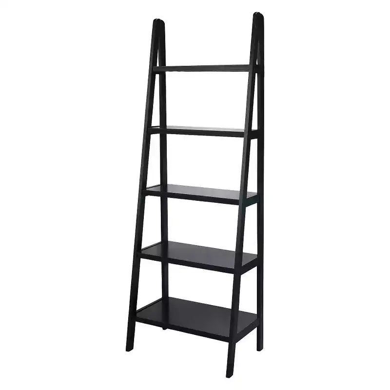Libreria a scaletta a 5 ripiani da 72", espresso/marrone, 1 persona