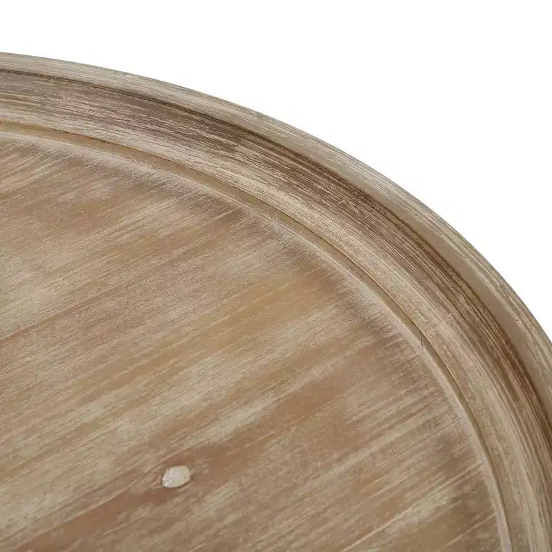 Tavolino da caffè rotondo, Naturale / Noce Scuro, 1 pezzo