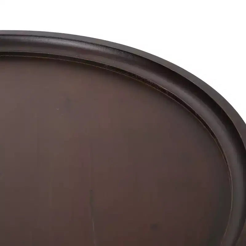 Tavolino da caffè rotondo, Naturale / Noce Scuro, 1 pezzo