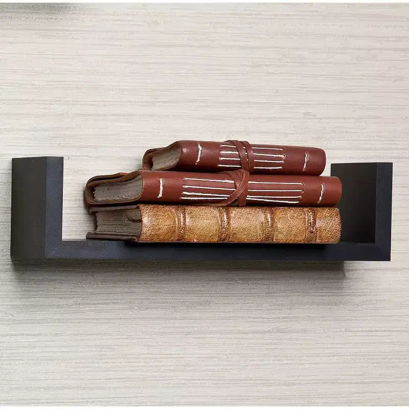Set di 3 mensole a muro – Nero / Grigio / Espresso / Bianco, modulare, singola