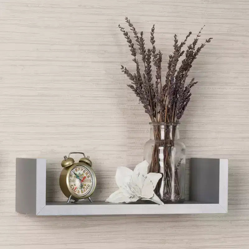 Set di 3 mensole a muro – Nero / Grigio / Espresso / Bianco, modulare, singola