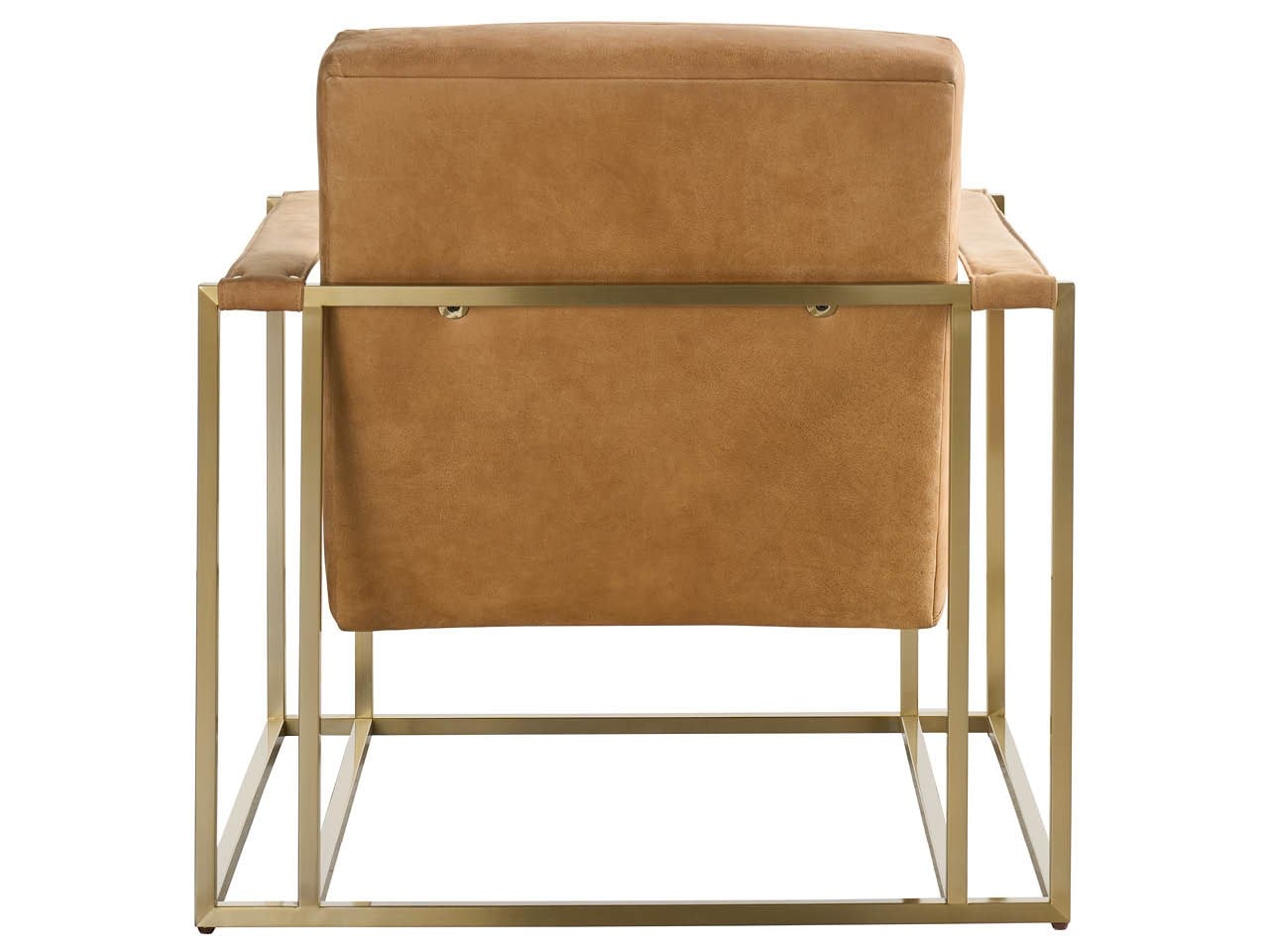 Poltrona di design - La base in metallo con struttura a giorno aggiunge un tocco arioso e architettonico, rendendola un'elegante aggiunta a salotti, uffici, camere da letto e