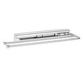Rev-A-Shelf Under Sink Cabinet Kitchen Bathroom Prong Pullout Extendable 2 Prong Standard Size Towel Bar Organizer, Chrome, 563-51-C