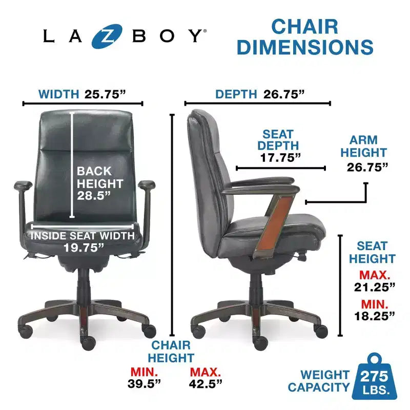 Sedia da ufficio direzionale moderna Dawson - La-Z-Boy