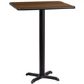 Flash Furniture 30'' Square Laminate Table Top with 22'' x 22'' Bar Height Table Base