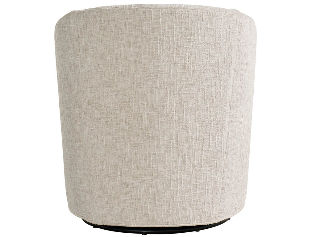 Poltrona Girevole - Misure 73,7 cm L x 76,2 cm P x 78,7 cm A Altezza seduta: 53,3 cm Altezza braccioli: 63,5 cm Tessuto: Rani Arctic - Semplice, sofisticato e infinitamente versatile, questo