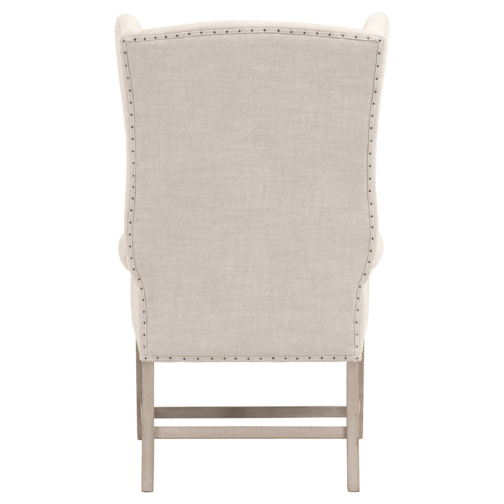 Poltrona - Dimensioni 73,66 cm L x 73,66 cm P x 121,92 cm A. La seduta misura 48,26 cm L x 48,26 cm P x 49,53 cm A (11,43 cm L x 63,5 cm A). Lo schienale misura 71,12 cm L x 73,66 cm A (gamba 33,02 cm A). Materiali: Legno massello di frassino,