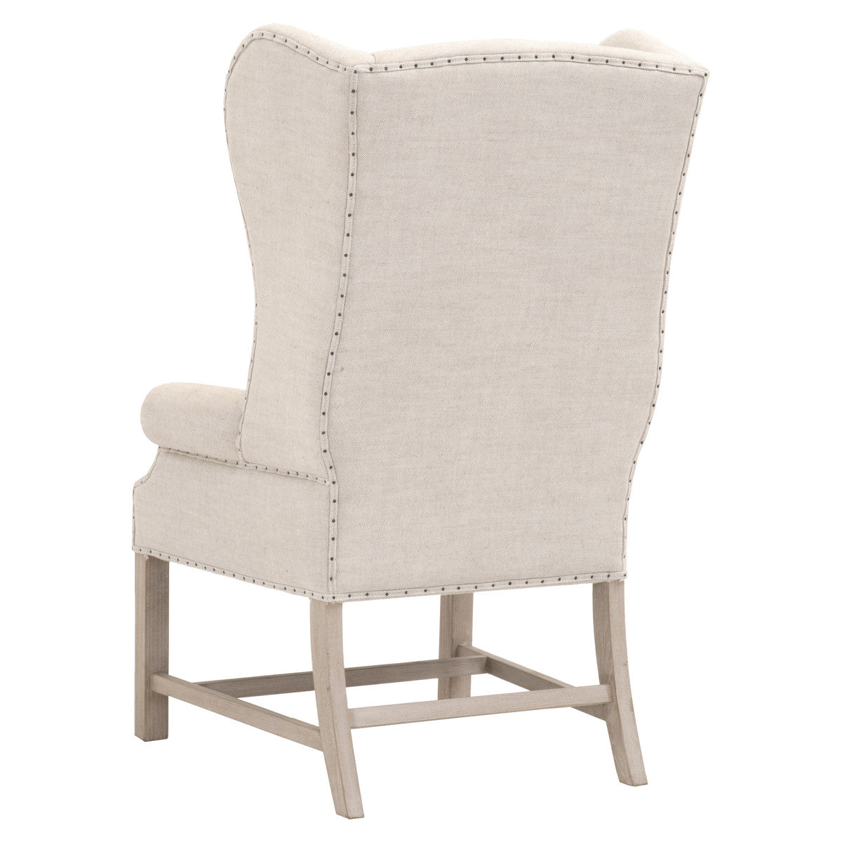 Poltrona - Dimensioni 73,66 cm L x 73,66 cm P x 121,92 cm A. La seduta misura 48,26 cm L x 48,26 cm P x 49,53 cm A (11,43 cm L x 63,5 cm A). Lo schienale misura 71,12 cm L x 73,66 cm A (gamba 33,02 cm A). Materiali: Legno massello di frassino,