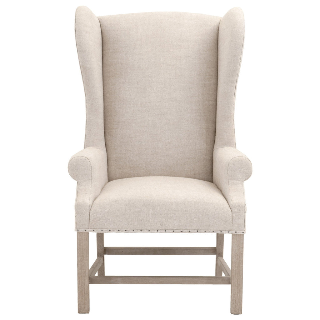 Poltrona - Dimensioni 73,66 cm L x 73,66 cm P x 121,92 cm A. La seduta misura 48,26 cm L x 48,26 cm P x 49,53 cm A (11,43 cm L x 63,5 cm A). Lo schienale misura 71,12 cm L x 73,66 cm A (gamba 33,02 cm A). Materiali: Legno massello di frassino,