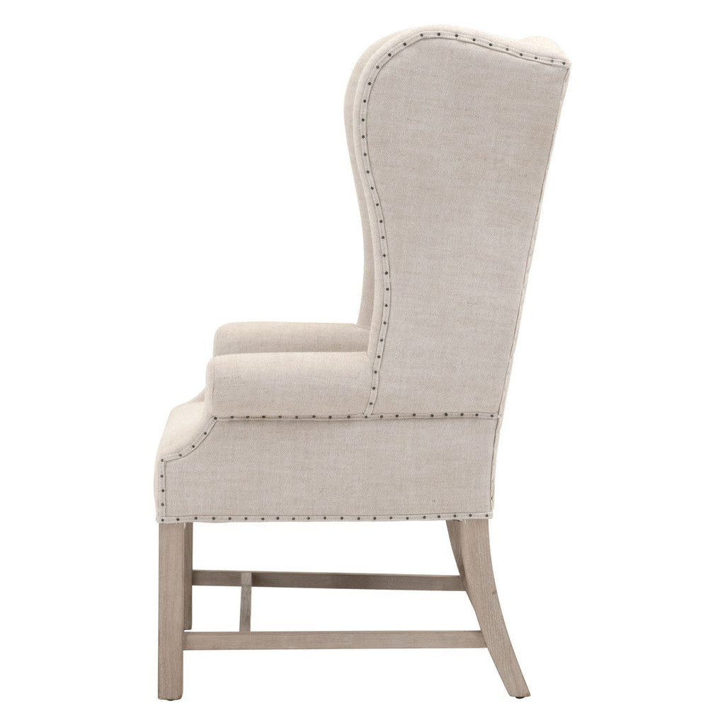 Poltrona - Dimensioni 73,66 cm L x 73,66 cm P x 121,92 cm A. La seduta misura 48,26 cm L x 48,26 cm P x 49,53 cm A (11,43 cm L x 63,5 cm A). Lo schienale misura 71,12 cm L x 73,66 cm A (gamba 33,02 cm A). Materiali: Legno massello di frassino,
