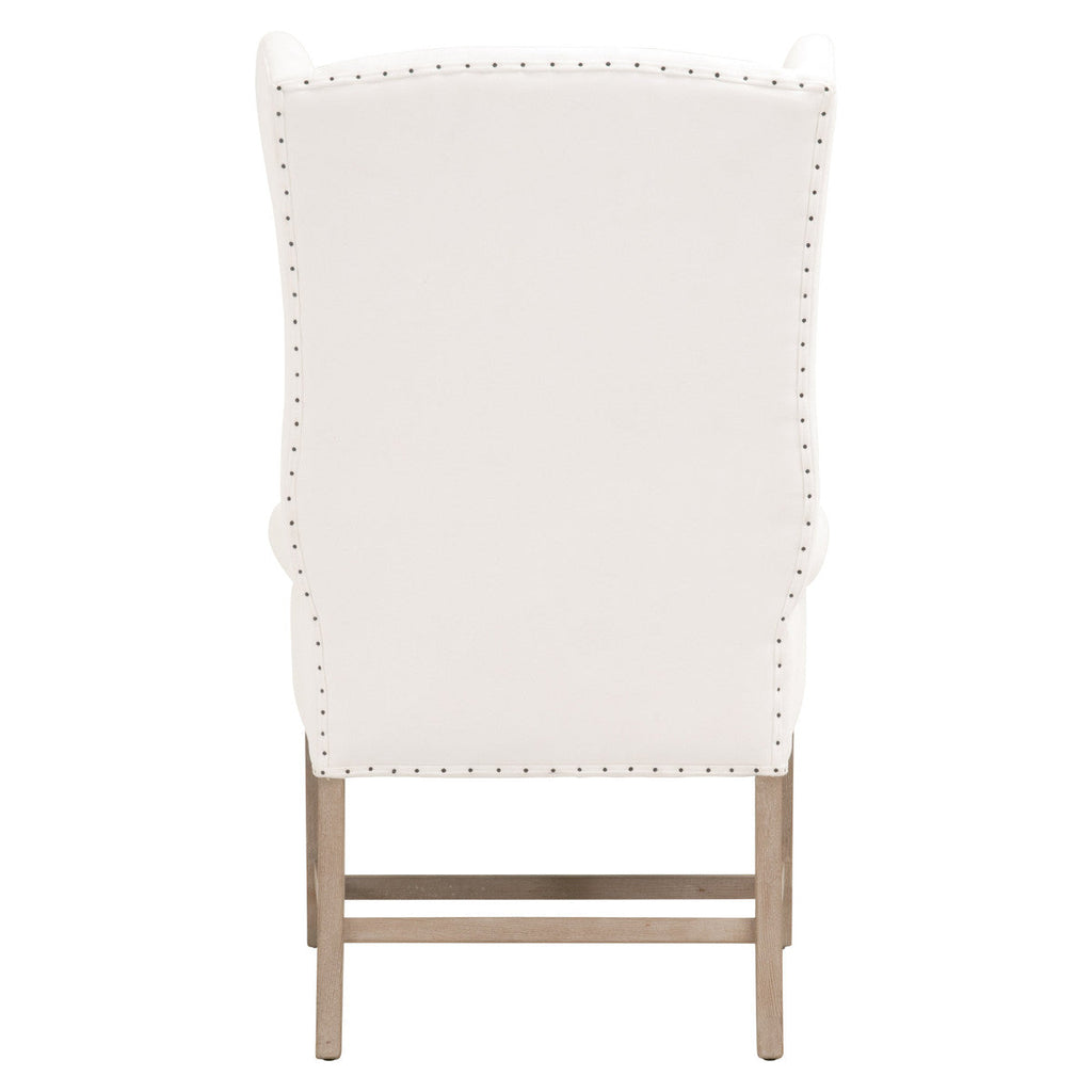 Poltrona - Misure 73,66 cm L x 73,66 cm P x 121,92 cm A. Seduta: 48,26 cm L x 48,26 cm P x 49,53 cm A (11,43 cm L x 63,5 cm A). Schienale: 71,12 cm L x 73,66 cm A (gamba 33,02 cm A). Materiali: Legno massello di frassino,