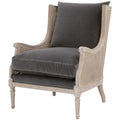 Poltrona Velvet Club - Questa bellissima, con una solida struttura in legno di betulla con rivestimento e dettagli in canna, è perfetta per dare a qualsiasi salotto un tocco unico ma