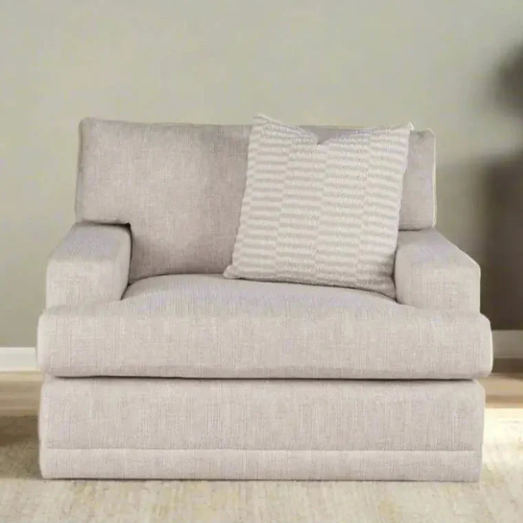 Poltrona Girevole - È oversize, super accogliente e ha quell'aspetto rilassato ma raffinato che si adatta splendidamente a qualsiasi spazio. - Misura 122 cm L x 117 cm P x 91 cm A Materi