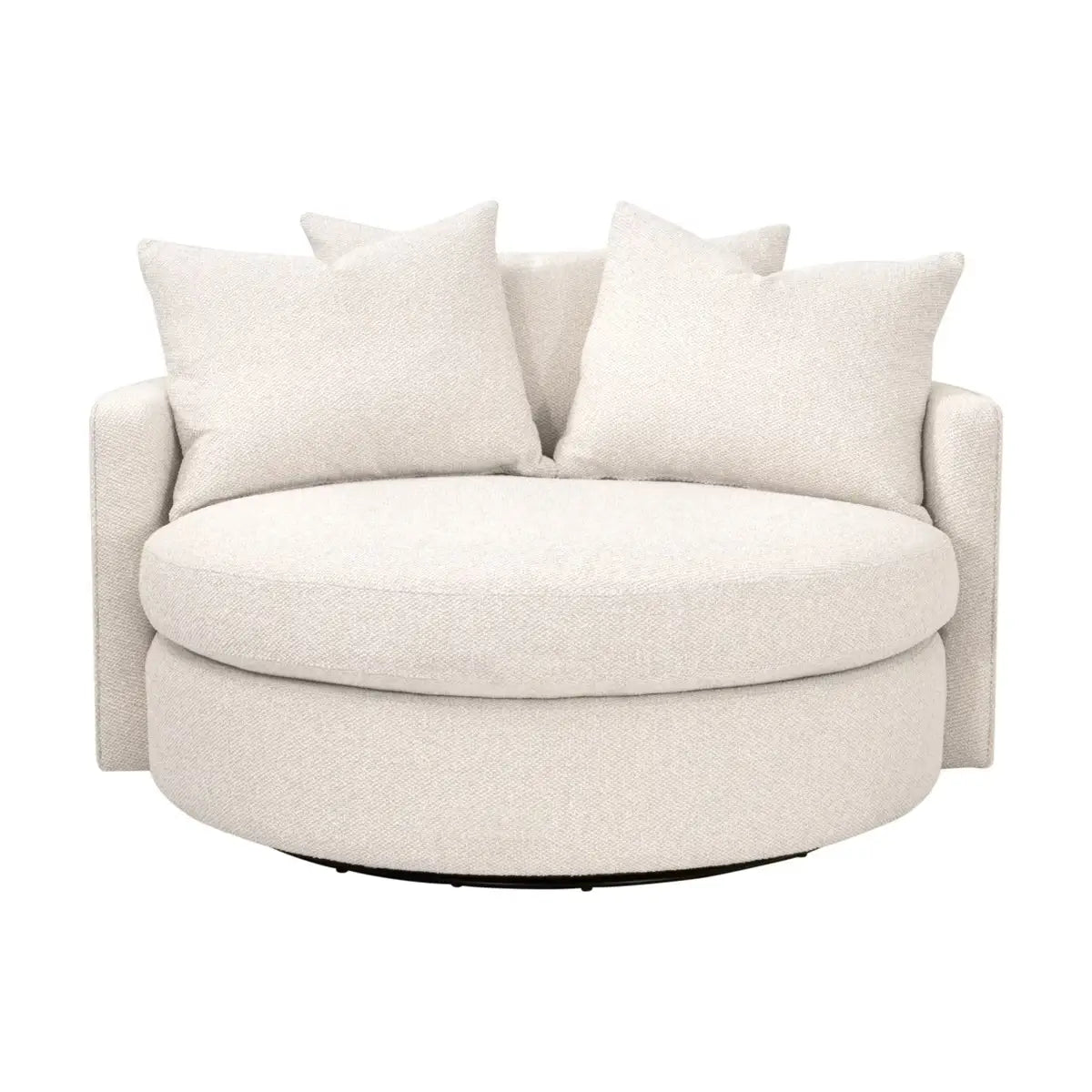 Poltrona Divano - Elegante e invitante, questa poltrona presenta una silhouette dalle curve morbide e di grandi dimensioni, rivestita in un tessuto testurizzato ad alta performan