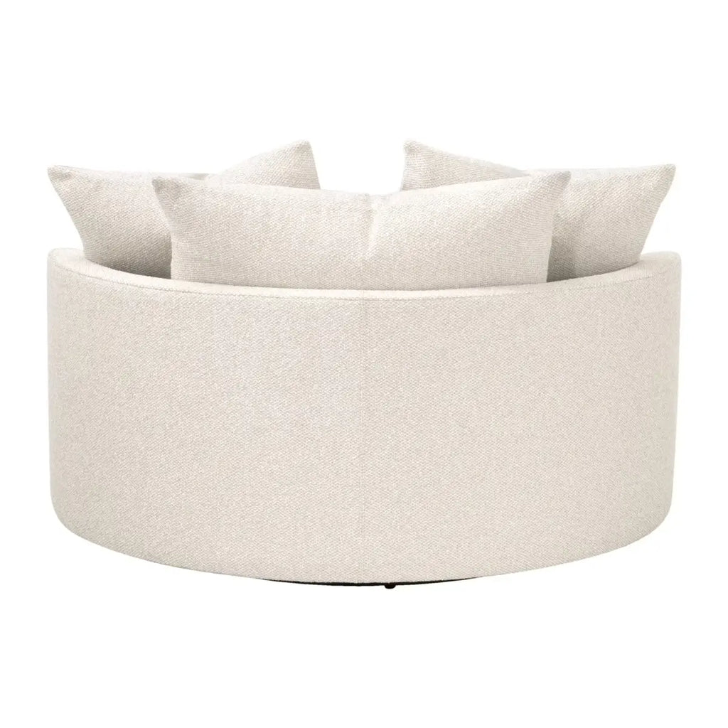 Poltrona Divano - Elegante e invitante, questa poltrona presenta una silhouette dalle curve morbide e di grandi dimensioni, rivestita in un tessuto testurizzato ad alta performan
