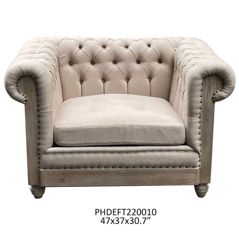Poltrona Chesterfield - Un mix di eleganza vecchio stile con un moderno design decostruito, la nostra poltrona farà sicuramente una dichiarazione di stile con un tocco rustico, caratterizzata da un'alta