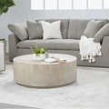 Tavolino grande - Questo bellissimo tavolino, con impiallacciatura del ripiano con motivo a diamante e finitura in rovere grigio naturale, è perfetto per aggiungere stile con il moderno stile rustico.