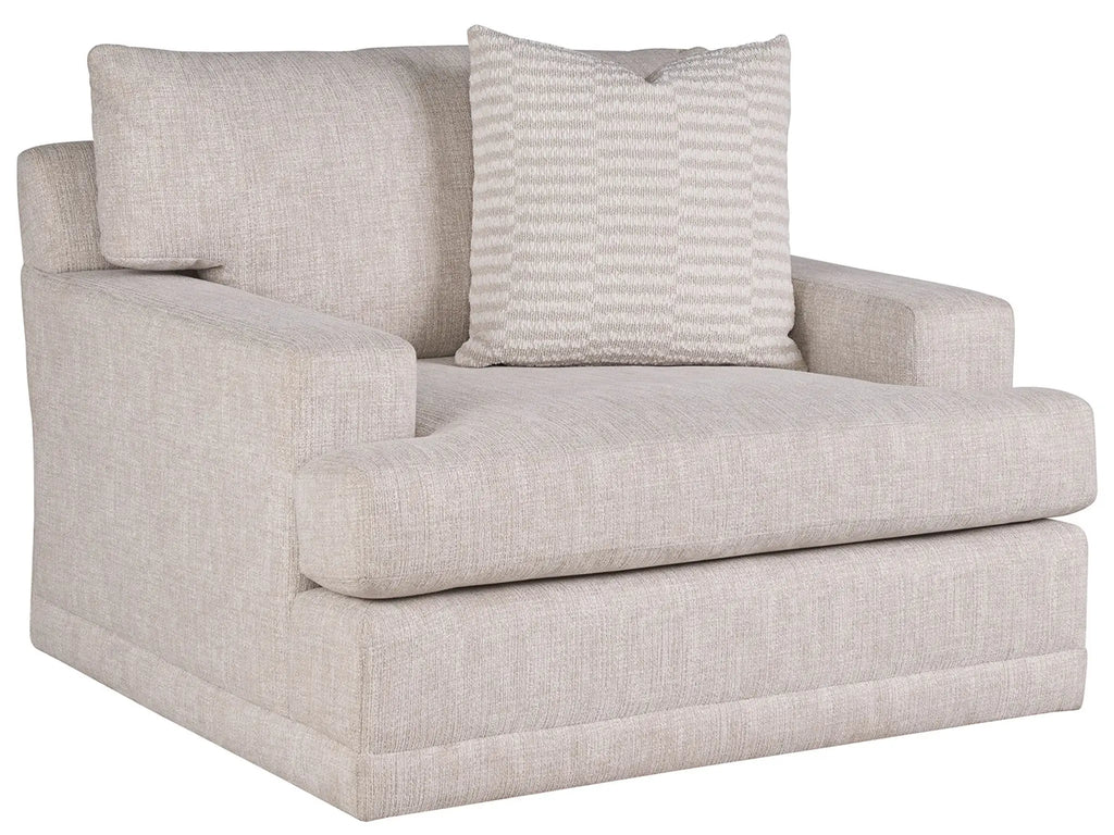 Poltrona Girevole - È oversize, super accogliente e ha quell'aspetto rilassato ma raffinato che si adatta splendidamente a qualsiasi spazio. - Misura 122 cm L x 117 cm P x 91 cm A Materi